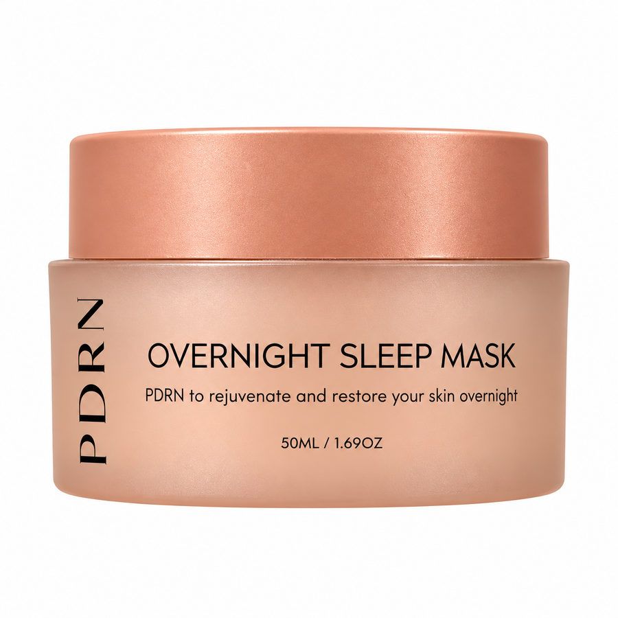 LAB33 PDRN Overnight Sleep Mask 50ml jar with rose gold lid, front view